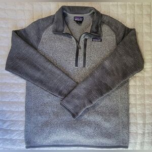 Patagonia Better Sweater Men's Medium Gray 1/4 Zip Pullover
